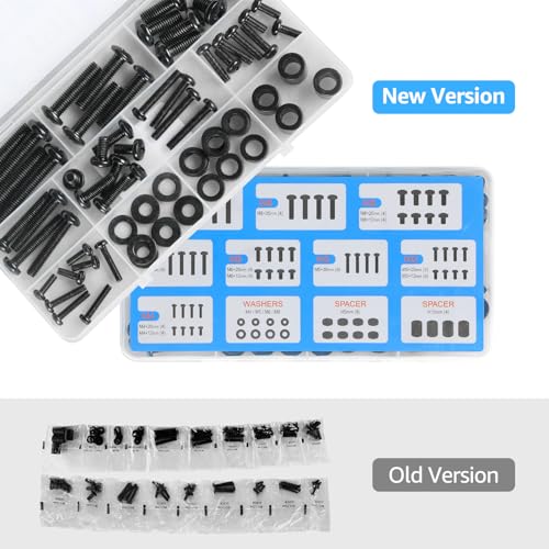 MOUNTUP Universal TV Mounting Hardware Kit Fits Most LED LCD OLED 4K TVs, Includes M4 M5 M6 M8 TV Screws, Spacers, Washers for TVs/Monitor Mounting up to 80 inches, MU0041 (Pack of 2) - size: 6mm (Pack of 2)