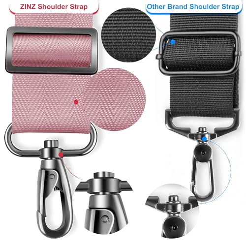 ZINZ 75" Shoulder Strap with Fixed Pad and Dual Balanced Buckles，Pink - color: Pink