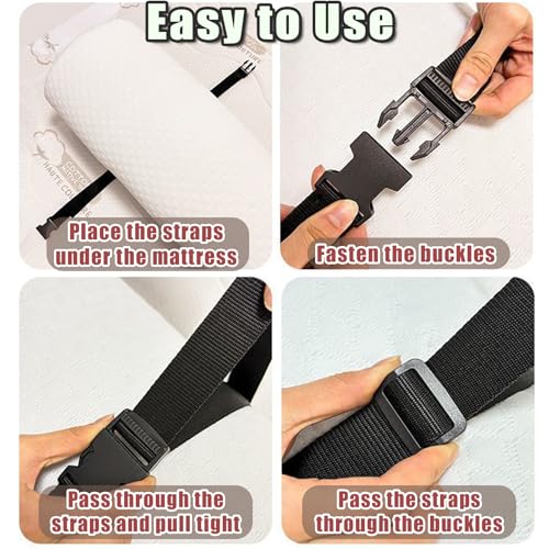 2 Pack Heavy Duty Adjustable Nylon Tie Down Straps with Quick-Release Buckles Yoga Mat Straps for Camping Gear Moving Luggage Mattress & Outdoor Equipment Multi-Purpose Securing Strap (Black-2Pcs) - color: Black-2Pcs