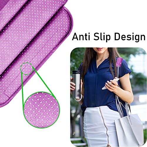 ZINZ Universal Shoulder Pad with Ultra Thick Cushion for Bag Luggage Bag Crossbody, Plus Long & Anti-Slip & Breathable,Purple - color: Purple