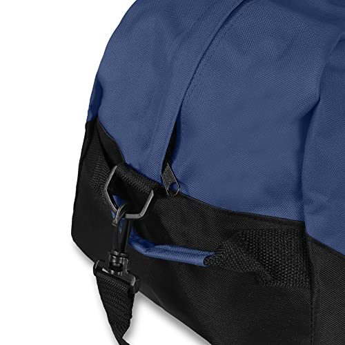 21" Large Duffle Bag with Adjustable Strap - color: Navy Blue