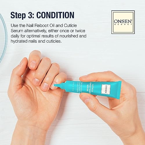 Onsen Secret Ultimate Nail Reboot Kit - Includes Cuticle Oil & Anti Aging Hand Lotion, Professional Nail File and Buffer, 3-Way Block w/Replacement Pads, Nail Strengthening Cuticle Cream - size: Ultimate Nail Reboot Kit