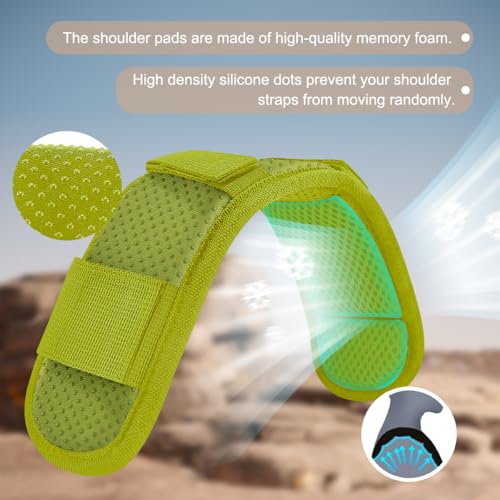 ZINZ 2-Pack Universal Shoulder Pad with Ultra Thick Cushion for Bag Luggage Bag Crossbody, Plus Long & Anti-Slip & Breathable,Army Green - color: Army Green