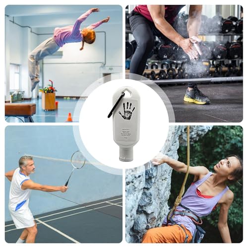 Gym Chalk | Liquid Long-Lasting Grip Enhancer,50ml Rock Climbing Grip Gymnastics Chalk,for Basketball Badminton Training Weightlifting Deadlifts Athletes Powerlifters - color: White