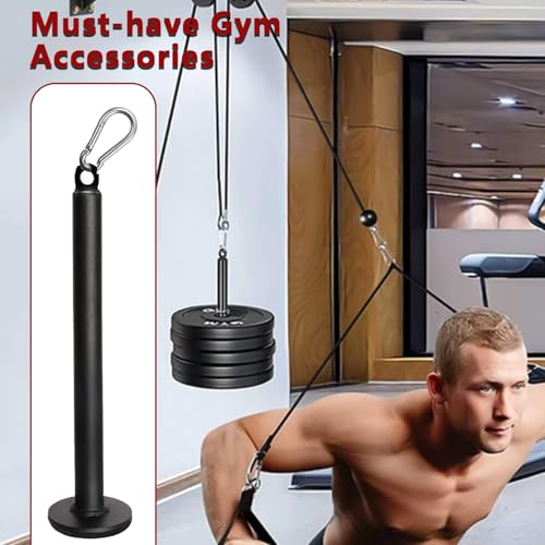 Weight Loading Pin with Carabiner, Fitness Weight Lifting Pin fit 1 inch Standard / 2 inch Olympic Weight Plates Pulley Cable System Attachment for Home Gym Muscle Strength Training (Olympic) - color: 1 inch Standard