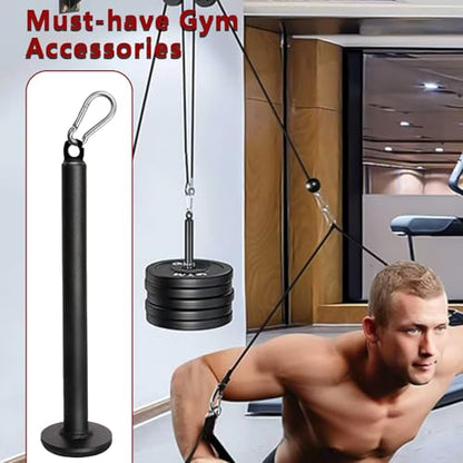 Weight Loading Pin with Carabiner, Fitness Weight Lifting Pin fit 1 inch Standard / 2 inch Olympic Weight Plates Pulley Cable System Attachment for Home Gym Muscle Strength Training (Olympic) - color: 1 inch Standard