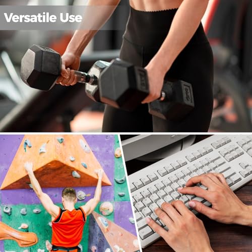 Adjustable Hand Strengthener Finger Exerciser with Silicone Bands, 40/60/75 Lbs Hand Grip Strengthener, for Climbing, Exercise, and Rehabilitation