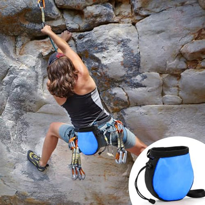 Climbing Chalk Bag - Small Chalk Bag Bouldering for Rock Climbing Chalk Pouch - color: RED