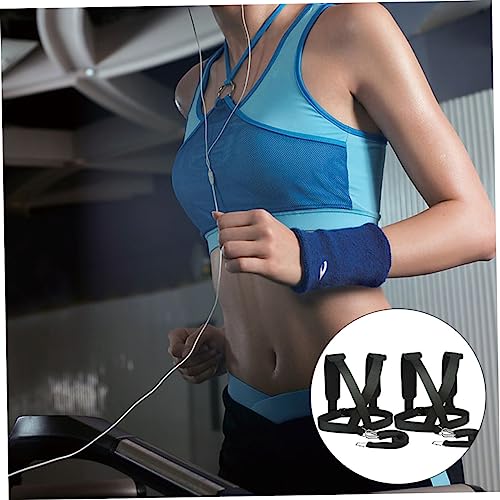 2pcs Professional Weight Lifting Belt Shoulder Straps Training Belt for Fitness Sled Harness Grip Strength Enhancer