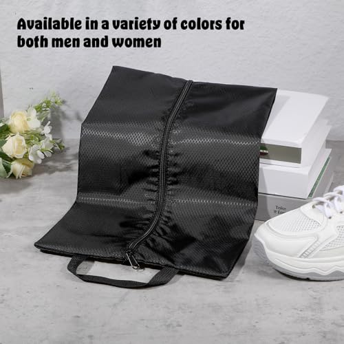 Shoe Bag Odor Smell Proof Shoe Bags Water-Resistant Travel Friendly Shoes Bag with Zipper Absorbing Foldable Water-Resistant Shoes Pouch for Men Women Gym Spikes Golf Baseball