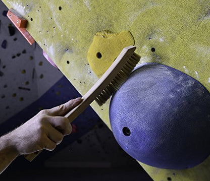 Escape Climbing Premium Boars Hair Brush XL | Durable Cleaning Tool for Rock Climbing Holds | Natural Fiber Brush Designed for Ultimate Performance (Tan)