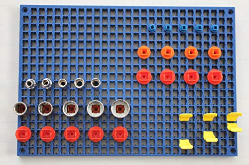 Ascend Tools Organizer Genie 3/8" Socket Holder Pegboard Accessory – Holds 3/8" Drive Sockets (50 Per Pack), Tool Storage Organizer - style: 3/8'' drive socket holders - 50 pieces