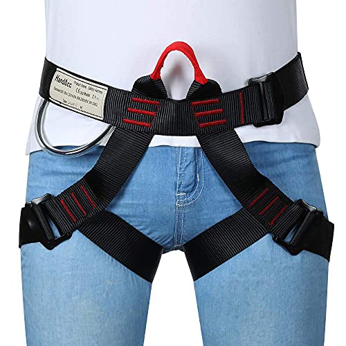 Climbing belts, Safe Seat Belts for Tree Climbing Outdoor Training Caving Rock Climbing Rappelling Equip - Half Body Guide belt for Women Man and Novice