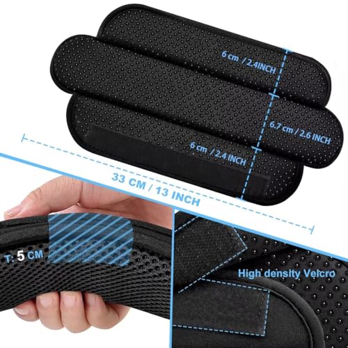 ZINZ 2-Pack Universal Shoulder Pad with Ultra thick Cushion for Bag Luggage Bag Crossbody, Plus Long & Anti-Slip & Breathable,Black-2Pack - color: Black-2pack