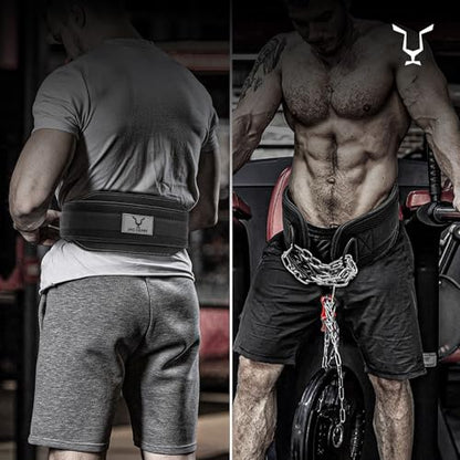 JAG GEARS Dip Belt with Chain 36 Inch Heavy Duty Steel Chain + 2 Carabiners, Dip Belt for Bodybuilding, Strength Training, Weightlifting and Pull-Ups, Weight Belt