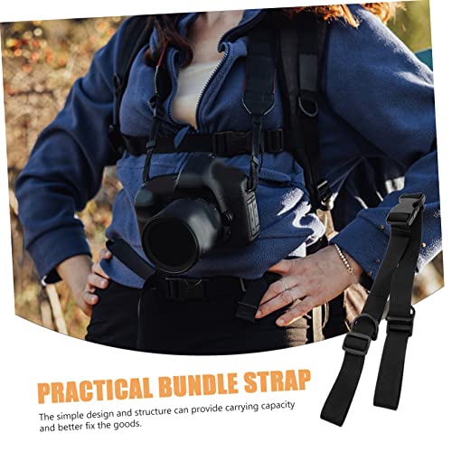 UKCOCO 2Pcs Sturdy Bundle Straps Tie Down Fastener Webbing Belt for Securing Bags Tents Yoga Mats High Strength Load Bearing Capability