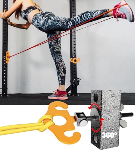 Power Rack Attachments, Hooks for Squat Rack, Resistance Band Heavy Duty, Versatile Gym Equipment Attachments, for Strength Traning, Fitness, Physical Therapy
