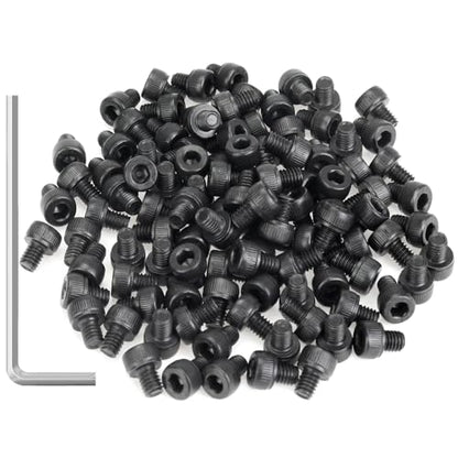 105 Pieces M4 x 5mm Socket Head Cap Screws, Thread Pitch 0.7mm, Sutemribor M4 Black Screws, 12.9 Grade Alloy Steel, Black Oxide Finish, Fully Threaded - size: M4 x 5mm, style: Socket Head