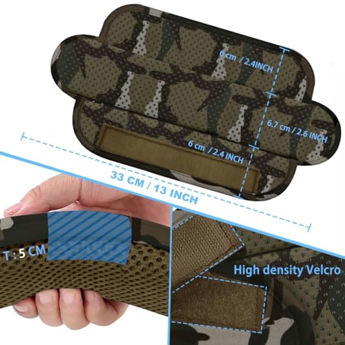 ZINZ 2-Pack Universal Shoulder Pad with Ultra thick Cushion for Bag Luggage Bag Crossbody, Plus Long & Anti-Slip & Breathable,Camouflage green-2pack - color: Camouflage Green-2pack
