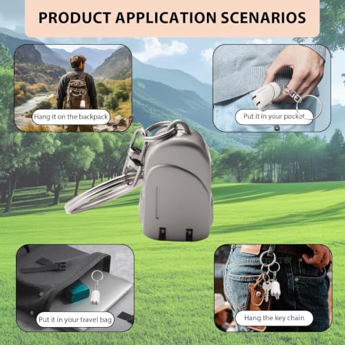 2 Pcs Folding Nail Clipper Keychain Set, Travel Nail Clippers | Compact portable nail clippers for fingernails and toenails, key ring design for women and men on the go, black and silver