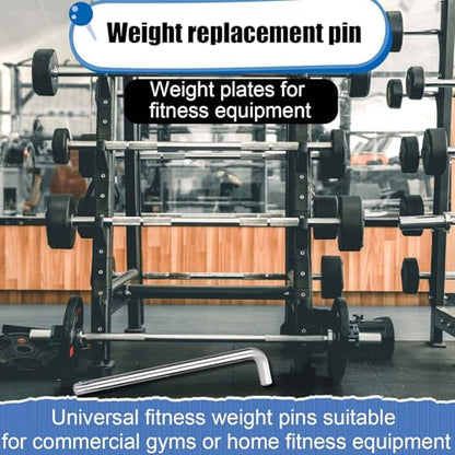 NQEUEPN L Shape Weight Stack Pin, 3/8" Dia 4.4" & 6" Locking Space