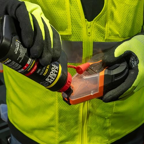 Klein Tools CHLK14R Marking Chalk Refill, Bright Red, 14-Ounce Squeeze Bottle, Semi-Permanent, Fade and Water Resistant Chalk - color: Red, style: Cartridge Refill