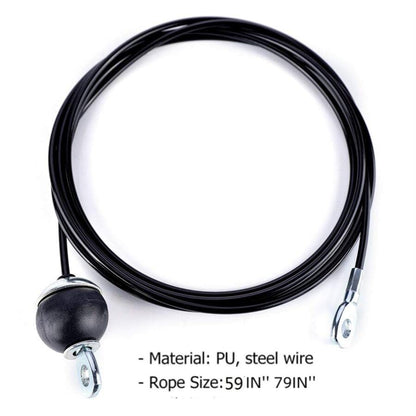 Home Gym Pulley Cable System,Silent Weight Cable Machine Attachment for Lat Pulldowns Tricep Extensions Heavy Duty Coated Steel Wire,Easy DIY Setup with Hanging Strap Carabiners Ideal for Small Spaces - color: 1 Pulley+1 Straps+1 Carabiner+79in Cable 1pcs