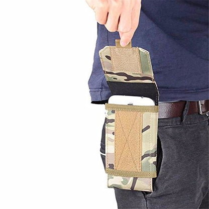 Tactical MOLLE Smartphone Holster, Universal Army Mobile Phone Belt Pouch EDC Security Pack Carry Accessory Kit Blowout Pouch Belt Loops Waist Bag Case for iPhone SE 5S Samsung Galaxy S4 mini - color: #E (Small)