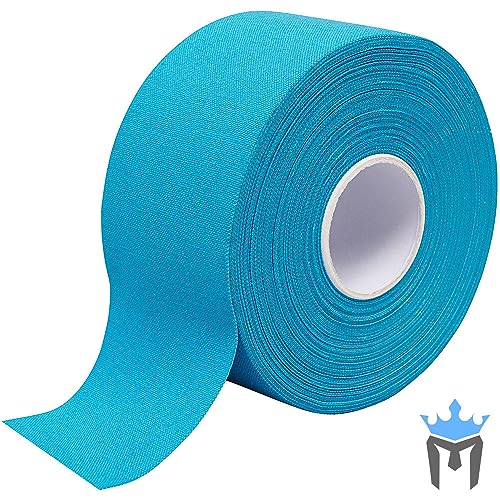 Meister Athletic Trainer's Tape for Sports Medicine - 15Yd x 1.5" - TQ - 6 | Premium rigid strapping tape for ankles, wrists, fingers, toes and more. Sticky, bright colors, easy to tear - color: Turquoise, size: 1.5x540 Inch (Pack of 6)