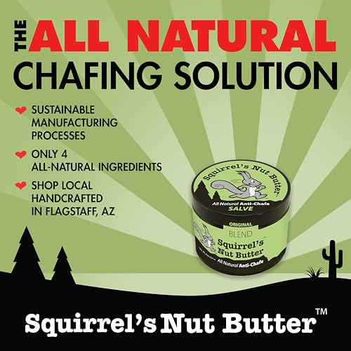 Squirrel's Nut Butter Anti Chafe Tub | All Natural Chafe Prevention & Skin Care for Athletes, Runners & Adventurers | Thighs, Arms, Pack Straps & More | 2.0 oz - size: 2 Ounce (Pack of 1)