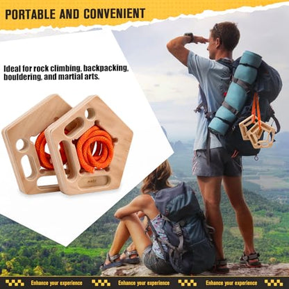 CMOOD Hangboard, Hangboard Rock Climbing for Climbing, Home Training, Finger Strengthener, Pull-up Grip Arm Training Portable Finger Board Rock Climbing Holds Indoor and Outdoor