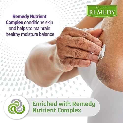 Medline Remedy Clinical Skin Cream, Vanilla Scent (16 fl oz), 2 Count, Moisturizing Face and Body Cream for All Ages, Paraben & Sulfate Free, Quick Absorbent Formula, Hypoallergenic Skin Moisturizer - size: 16 Fl Oz (Pack of 2)