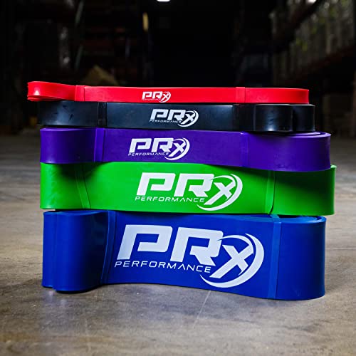 PRx Performance - Resistance & Stretch Band - Perfect for Pull-ups, Chin Ups, Muscle Ups, Power Lifting, Physical Therapy, Mobility Bands, Exercise Bands - color: Blue