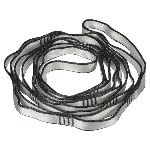 PATIKIL 22KN Adjustable Daisy Chain Yoga Extend Belt, Nylon Climbing Sling Straps for Home Workout Exercise Pilates Gymnastics - color: Grey, size: 1.8M