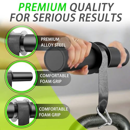 Forearm Strengthener Roller with Loading Pin and Thick Foam Grip – Multi-Functional Wrist Roller & Arm Blaster for Forearm, Wrist, and Grip Strength Training