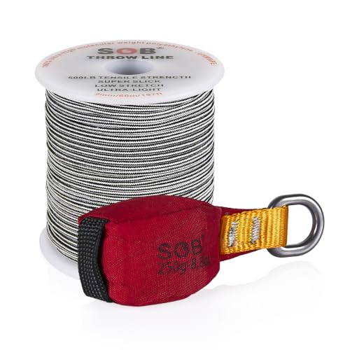 Throwing Bag with Throwing Line, Throwing Bag + 60m/197FT Throwing Line Set for Tree Climbing Tree Work Mountaineering - size: 250G