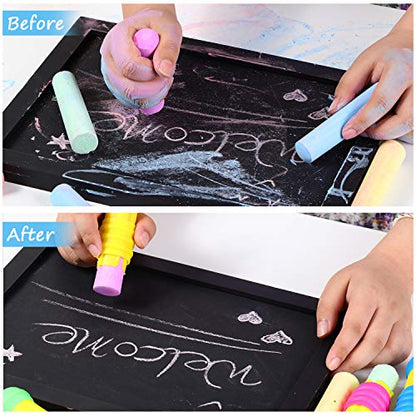 Outus 10 Pieces Railroad Chalk Holder Plastic Adjustable Chalk Clip for Teachers Students Back to School Office Classroom - size: 10 Count (Pack of 1)