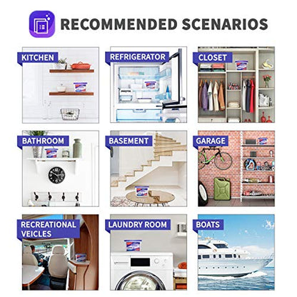 Vacplus Moisture Absorbers 6 Pack, Portable Humidity Absorber Boxes for Your Bathroom, Closet & Car, Dehumidifier with Lavender Fragrance, 10.5 Oz - size: 10.5OZ