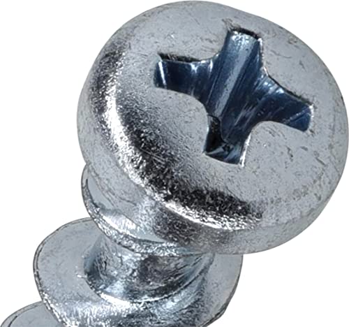 Hillman Borefast Drywall Screw Anchors, 1-1/2in, 75 Pieces, Silver | Zinc finish, Phillips pan head self-drills into drywall wood and metal, For hanging fixtures with reusable anchor support