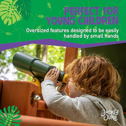 Jack and June Green and Yellow Rotating Playset Binoculars Compatible with Most Playsets