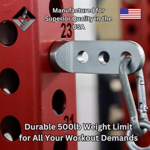 F&F STEEL Adjustable Fitness Rack Pulley Pin - Fits 2" & 3" Racks with 5/8" or 1" Hole Size - Heavy-Duty, Gym Equipment for Home Workouts, Strength Training, and Muscle Building - Compact Design