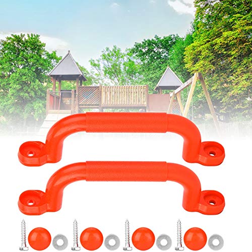VGEBY1 Climbing Frame Handles, Plastic Kids Children Playground Safety Non-Slip Handle Swing Toy Accessories - color: Red