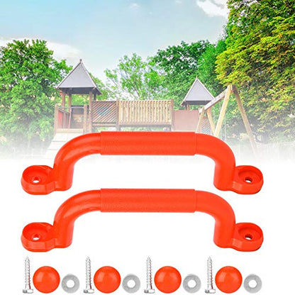 VGEBY1 Climbing Frame Handles, Plastic Kids Children Playground Safety Non-Slip Handle Swing Toy Accessories - color: Red