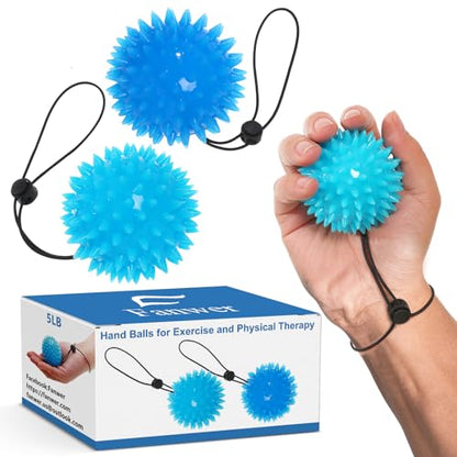 Hand Exerciser Finger Strengthener Balls, Grip Strength Trainer Enhance Flexibility, Relief Wrist Pain, Hand Therapy Balls Stress Relief Balls for Carpal Tunnel, Arthritis