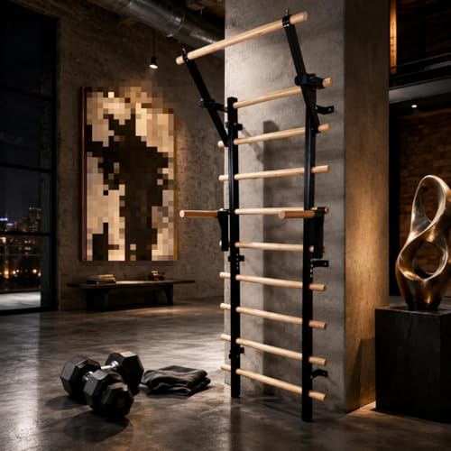 Menolana Home Gym Equipment Exercise Ladder Stall Bar Pull Up Training Frame Multi Gear Suitable for Mobility Climbing Practice Home Gym Routine