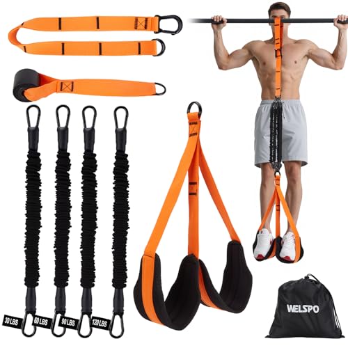 WELSPO Pull Up Assistance Bands, Adjustable Heavy Duty Resistance Band