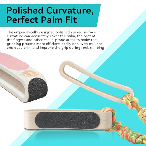 Double Sided Hand&Finger File-Flappers, Rips, Cracks-Strong Smooth Hands - Great for Gym, Rock Climbers