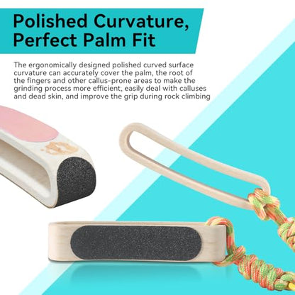 Double Sided Hand&Finger File-Flappers, Rips, Cracks-Strong Smooth Hands - Great for Gym, Rock Climbers