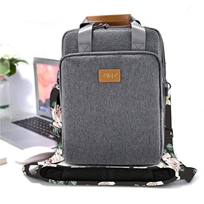 ZINZ Shoulder Strap 58" Ultra-Thick Fixed Padded and Adjustable Buckles Crossbody Strap for Briefcase Laptop Bag Luggage - color: Black Rose