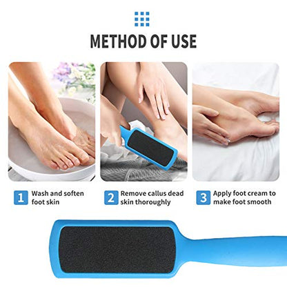Fu Store Pedicure Foot Files Callus Remover with Double Sided Feet Rasp | Foot File for Dead Skin Professional Scrubber for Feet (6 Pack) - size: 1 Count (Pack of 6)